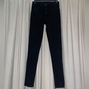 American Eagle Black Super High-Rise Jeggings Size 2 Long
